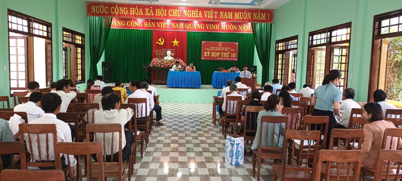 Hội đồng nhân dân xã Hành Phước khóa XIII, nhiệm kỳ 2021-2026 tổ chức kỳ họp lần thứ 10