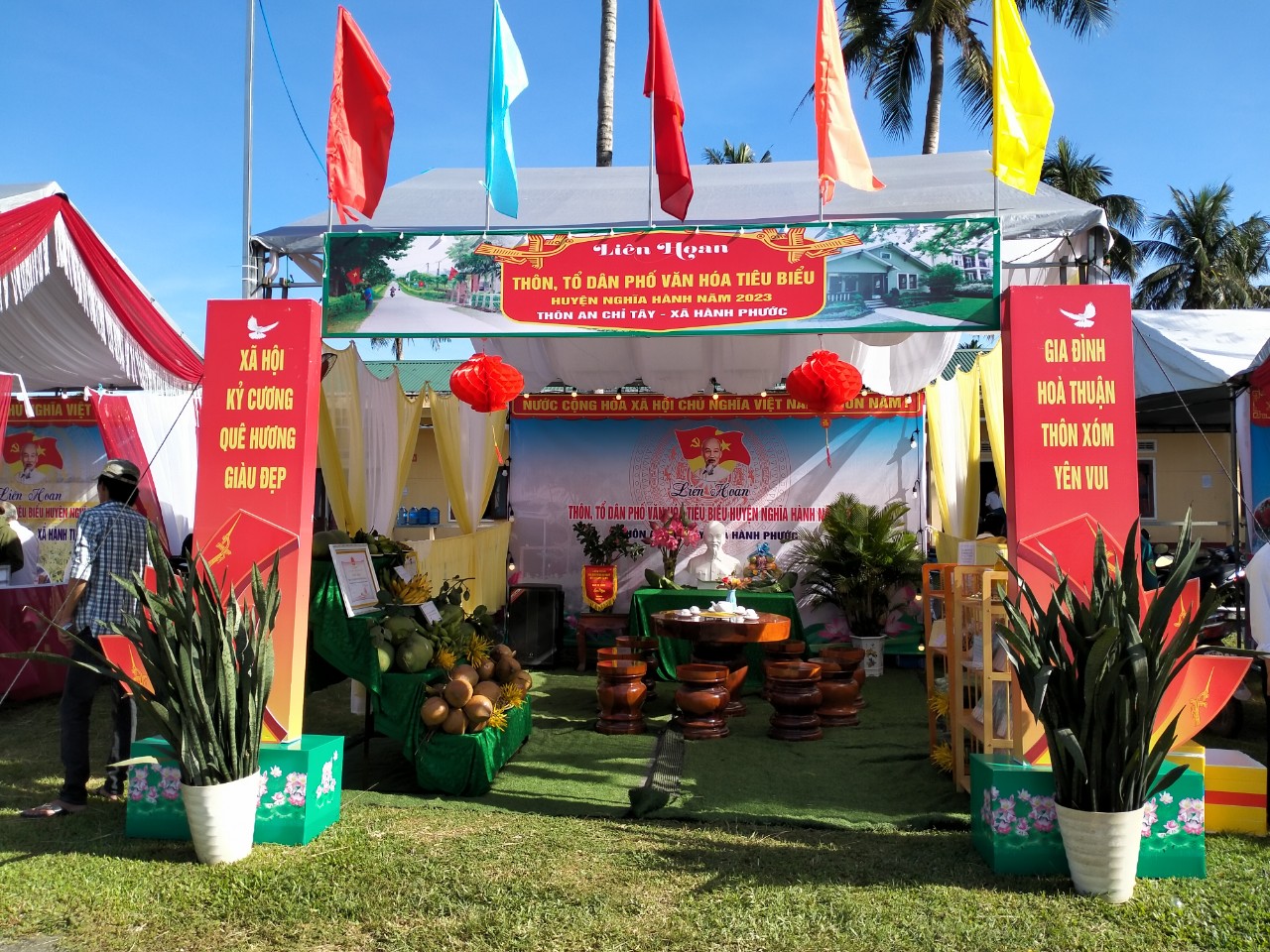 Thôn An Chỉ Tây, xã Hành Phước tham gia Liên hoan thôn, tổ dân phố văn hóa tiêu biểu huyện Nghĩa Hành năm 2023