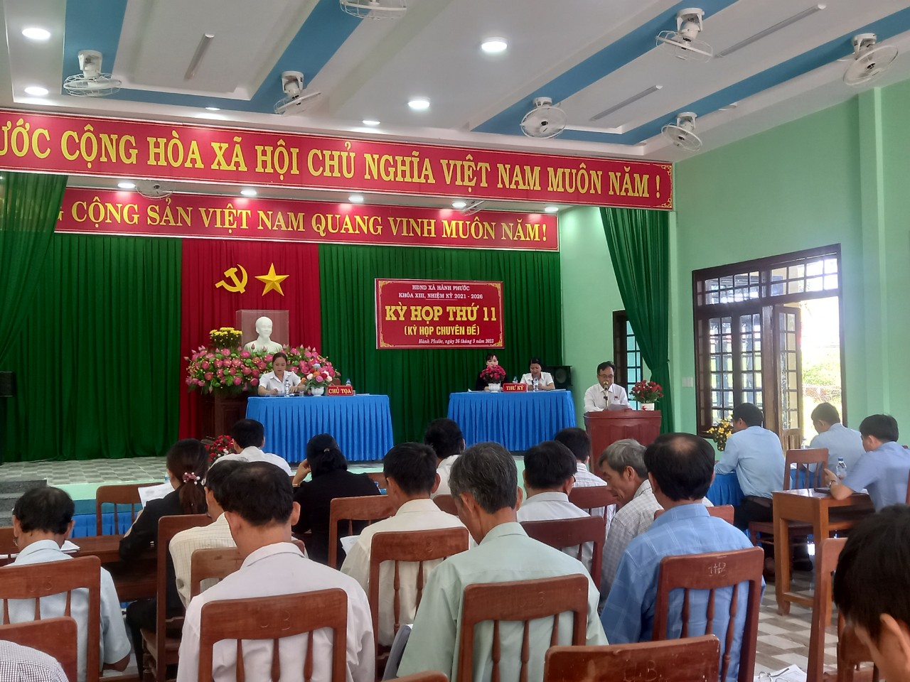 Kỳ họp thứ 11 (Chuyên đề) HĐND xã Hành Phước khóa XIII, nhiệm kỳ 2021-2026